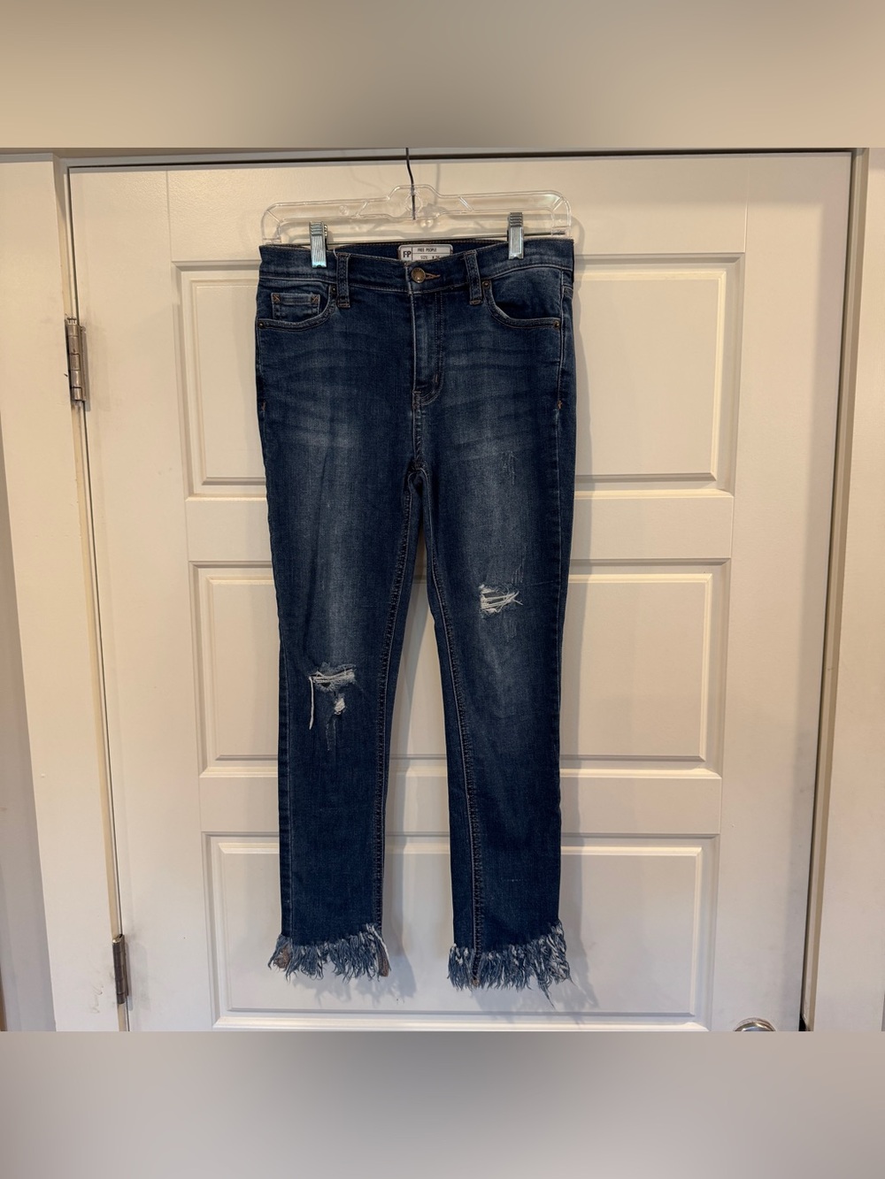 Free People Women’s Jeans Skinny Leg‎ Blue Denim Size 26